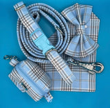 Blue Candy Tartan Bandana Handmade By Urban Tails