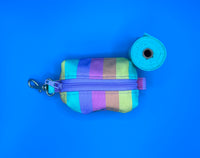 Rainbow Bright Stripe Poo Bag Holder Handmade By Urban Tails