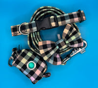 Gingham Rainbow Poo Bag Holder Handmade By Urban Tails