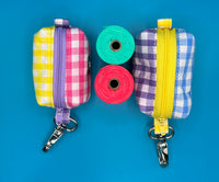 Gingham Dream Poo Bag Holder Handmade By Urban Tails