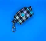 Rainbow Check Poo Bag Holder Handmade By Urban Tails