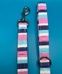 Promenade Stripe Dog Lead Handmade By Urban Tails