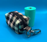 Gingham Rainbow Poo Bag Holder Handmade By Urban Tails