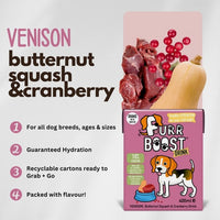 Venison, Butternut Squash & Cranberry Dog Drink By Furr Boost