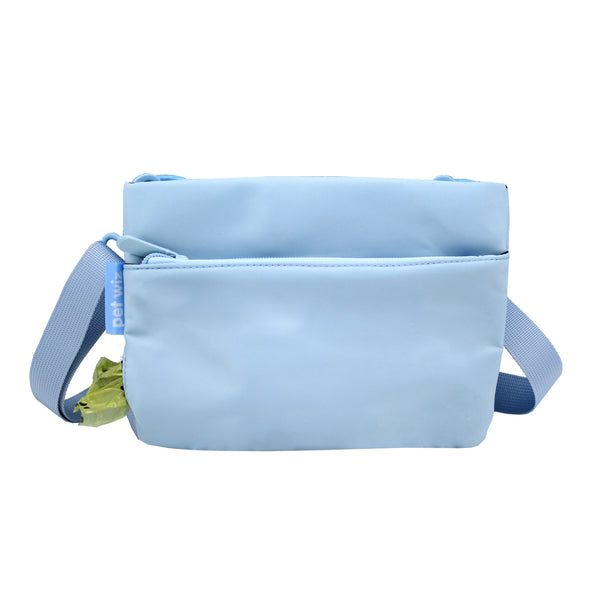 Baby Blue Envelope Crossbody Walking Bag By Pet Wiz