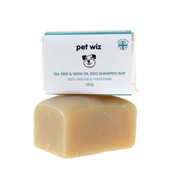 Handmade Dog Shampoo Bar Tea Tree & Neem Oil -  By Pet Wiz