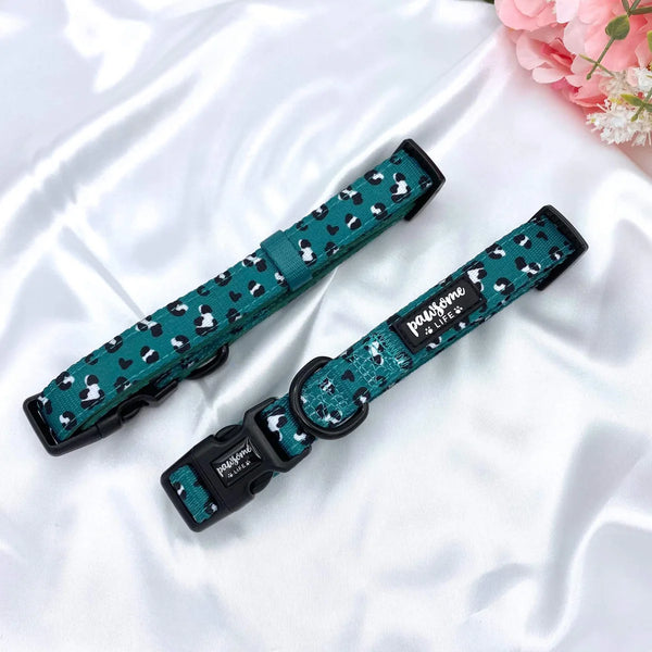 Green Leopard Print Collar By Pawsome Life