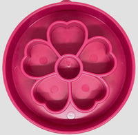 Pink Flower Design Enrichment Slow Feeder Bowl Soda Pup