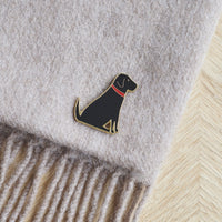 Black Lab Enamel Dog Pin By Sweet William