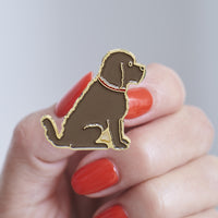 Chocolate Cockapoo Enamel Dog Pin By Sweet William