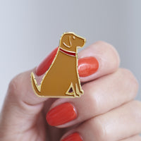 Fox Red Lab Enamel Dog Pin By Sweet William