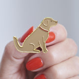 Golden Retriever Enamel Dog Pin By Sweet William