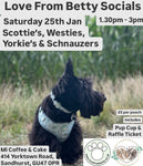 Love From Betty Socials Schnauzers, Westies, Scotties & Yorkies @ Mi Coffee & Cake Sandhurst