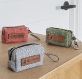 Green Tweed Poo Bag Holder By Sweet William