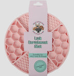 Pink Enrichment Lick Mat By Big & Little Dogs