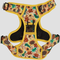 Winter Blooms Sunflower Adventure All-Rounder Dog Harness By Big & Little Dogs