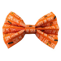 Trick Or Treat Dog Bow Tie Handmade By Urban Tails