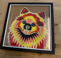 Pomeranian Paper-Cut Artwork By Houndy Ever After Crafts