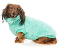 PRE ORDER Vibrant Teal Green Teddy Turtle Neck Sweater By FuzzYard