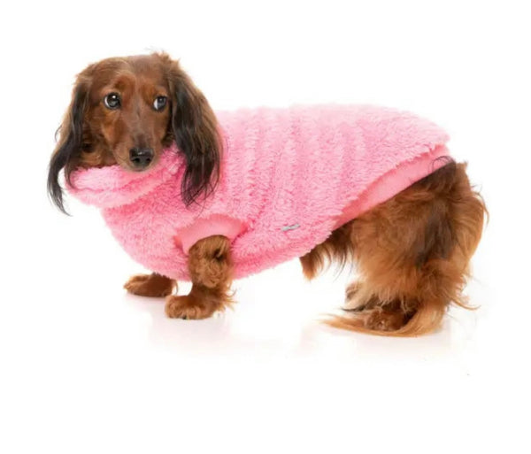 PRE ORDER Bubblegum Pink Teddy Turtle Neck Sweater By FuzzYard