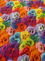 PRE ORDER Playful Pansies Floral Bandana Handmade By Urban Tails