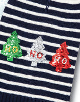 Ho Ho Ho Sequin Stripe Xmas Jumper By Sotnos