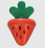 Rubber Strawberry Treat Dispenser Toy By Makspatch