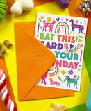 Happy Birthday Edible Dog Birthday Card By Scoff Paper