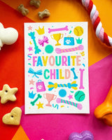 Fav Child Edible Dog Card By Scoff Paper