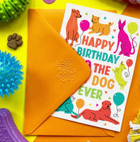 Happy Birthday Edible Dog Birthday Card By Scoff Paper