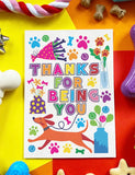 Thank You Edible Dog Card By Scoff Paper