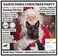 Santa Paws Festive Christmas Party Sunday 8th Dec @ Mi Coffee & Cake