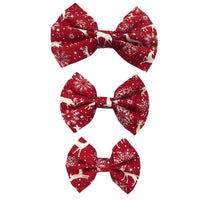 Sleigh Bells Dog Bow Tie Handmade By Urban Tails