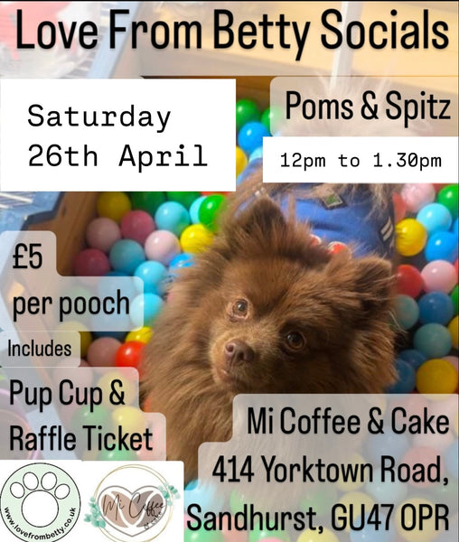 Love From Betty Socials Poms & Spitz @ Mi Coffee & Cake Sandhurst