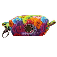 Playful Pansies Floral Poo Bag Holder Handmade By Urban Tails