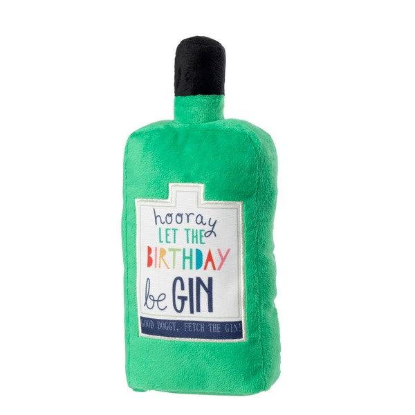 Happy Birthday Gin Bottle Dog Toy By House Of Paws