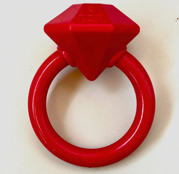 Diamond Ring Teething Chew Toy By Soda Pup