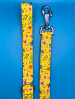 Sunshine Floral Dog Lead Handmade By Urban Tails