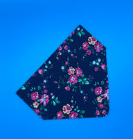 Bloom Floral Bandana Handmade By Urban Tails