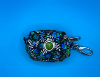 Azure Floral Poo Bag Holder Handmade By Urban Tails