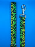 Neon Animal Print Dog Lead Handmade By Urban Tails