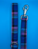 Cambridge Tartan Dog Lead Handmade By Urban Tails