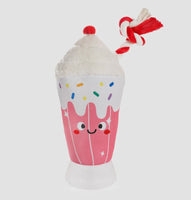 Summer Floatie Strawberry Milkshake Dog Toy By Hugsmart